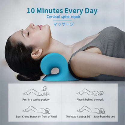 Cervical Spine Alignment Traction Pillow for Neck Pain Relief